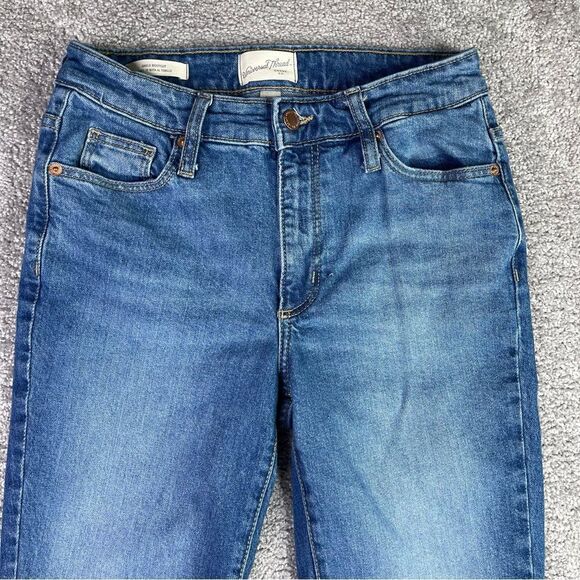 Universal Thread Jeans Women’s 25 Blue Ankle Boot Mid-Rise Medium Denim - Picture 2 of 12